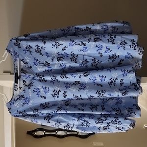 💙🖤 Lane Bryant Plus Size Long Sleeve V-Neck Floral Top 22P 💙🖤